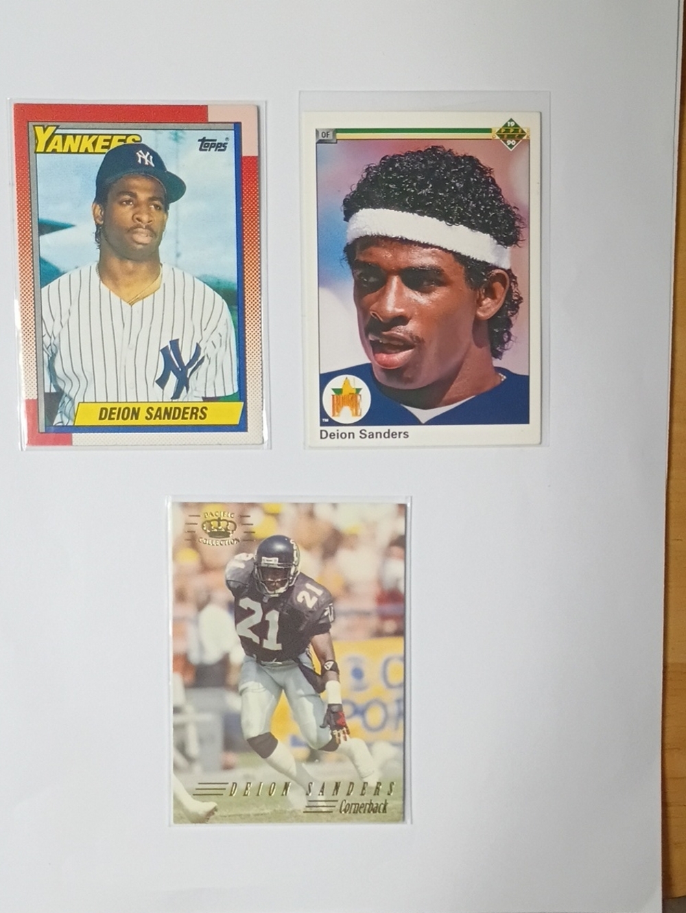 Collectible Deion Sanders Sports Trading Cards - Multi-Card Set